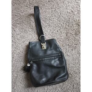 Vintage Grunge Leather Sling Bag